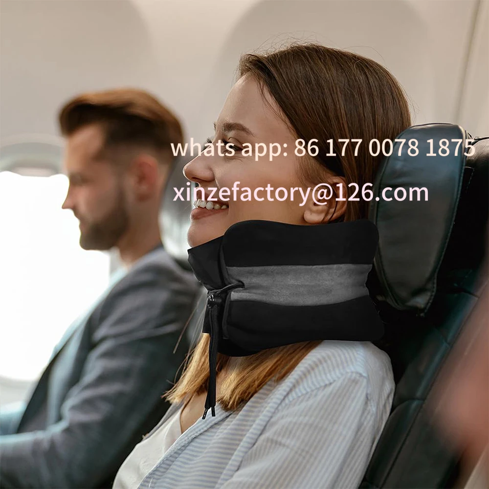 Customizable Inflatable Neck Pillow For Travel Adjustable Neck brace Supports The Neck and Shoulders During Long Flights