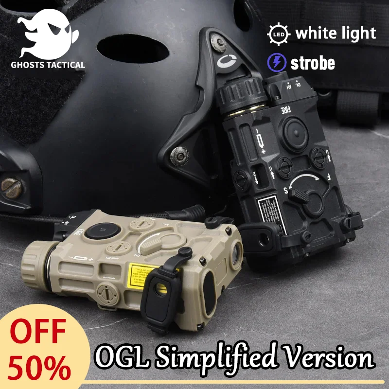 Tactical Nylon Plastic OGL Simplified Version Only White LED Light Strobe Hunting scout Flashlight Fit 20mm Picatinny Rail