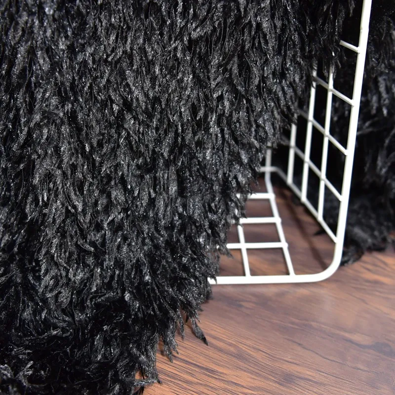 Simulated Feather Tassel Fabric Jacket Skirt Children's Performance Clothing Shooting Background Interior Decoration Fabric Lace