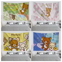 Rilakkuma Tapisserie Diagramm Tapisserie Home Decoration Hippie Bohemian Dekoration Weissagung Wandbehang Wohnkultur