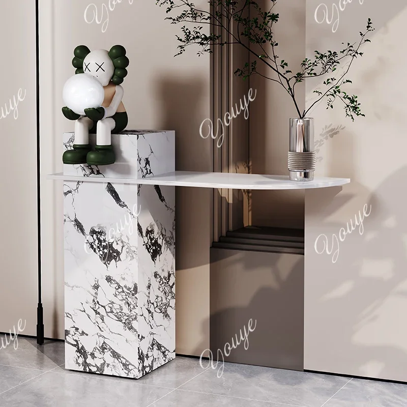 XM Metal Modern Console Table Midcentry Nordic Lobby Luxury Console Table Hallway Entrance Wohnzimmer Tisch Living Room Furnitur