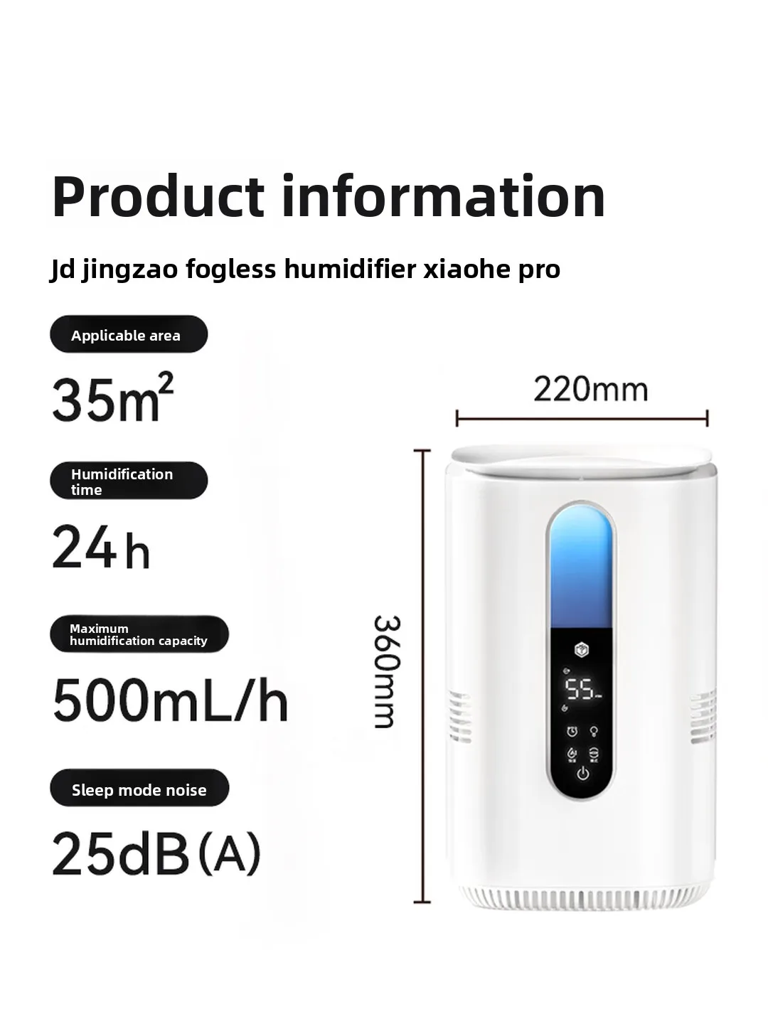 5L Mist Free Humidifier Smart Constant Humidity Remote Control Quiet Large Capacity for Bedroom Living Room Baby Home Use 공기 가습기