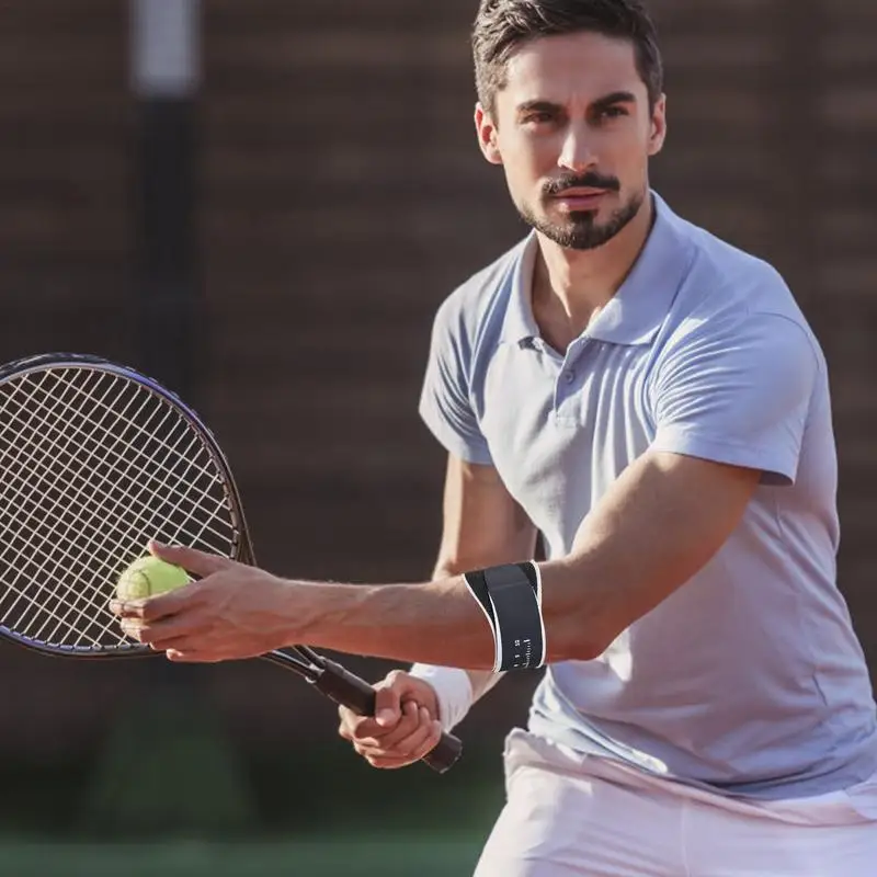 Cinturino per gomito da Tennis tutore per avambraccio morbido per gomito da Tennis con cuscinetto rimovibile tutore per gomito leggero regolabile Tennis