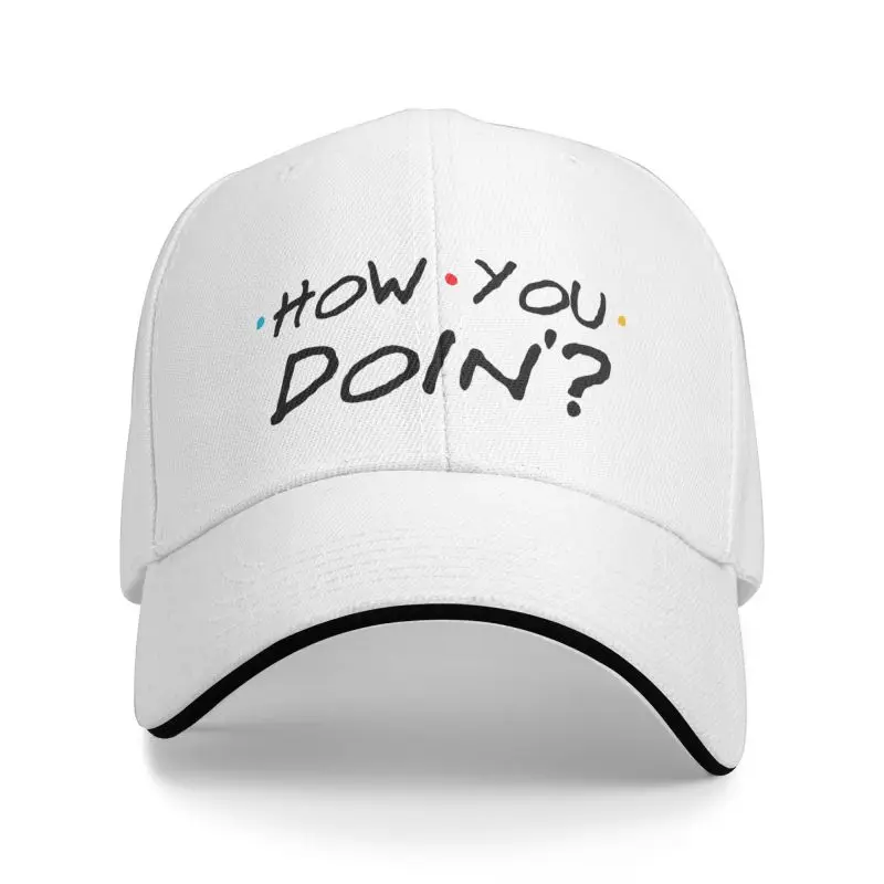 

Fashion How You Doin Friends Quote Baseball Cap for Men Women Breathable TV Show Friendship Dad Hat Performance