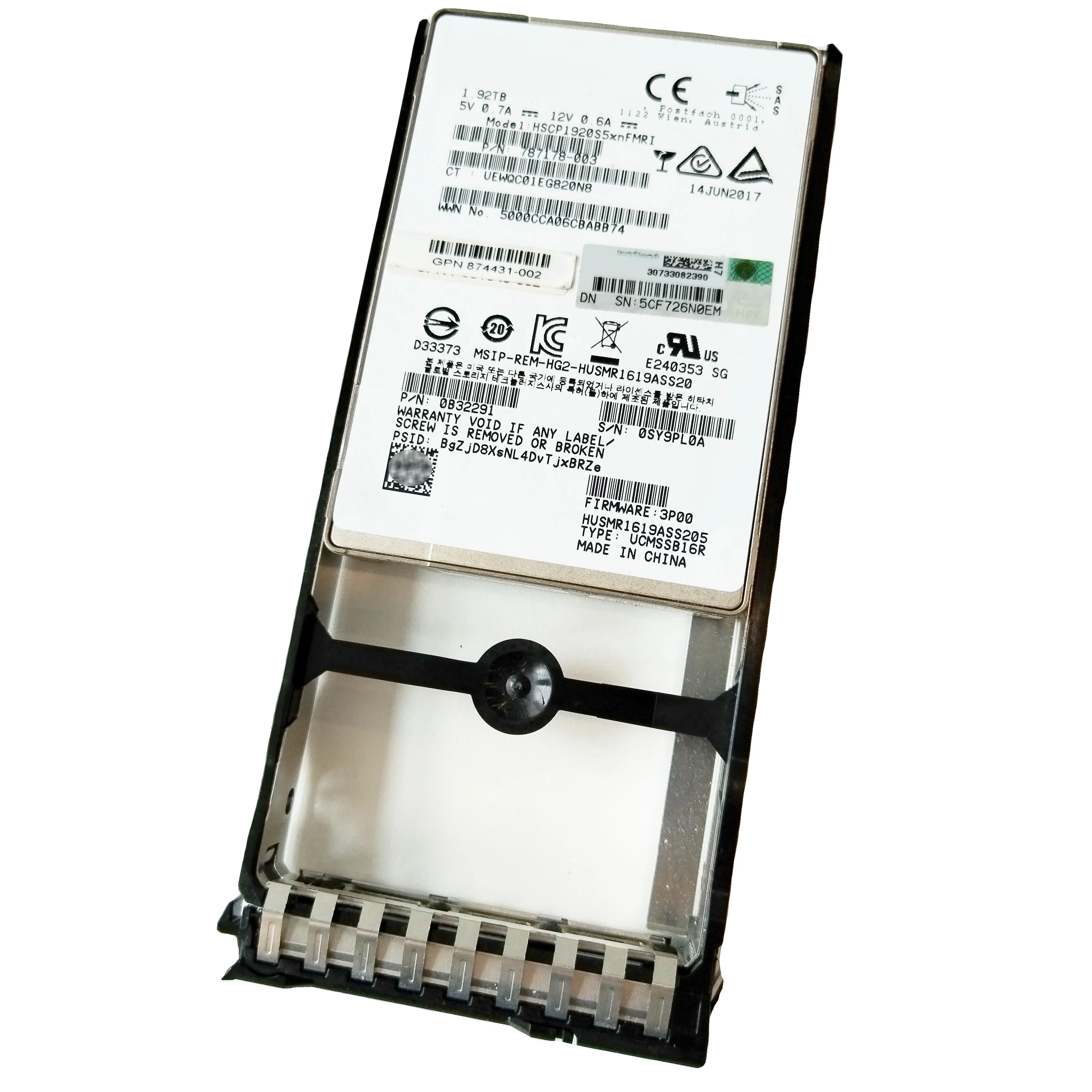 787178-003 1.92Tb 3Par Sff Multi-Level Cell Sas 6Gb/S 2.5-Inch Solid State Drive
