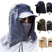 Outdoor UV Sun Protection Summer Fishing Sun Hat Breathable Adjustable Sunshade Hat Neck Face Baseball Cap