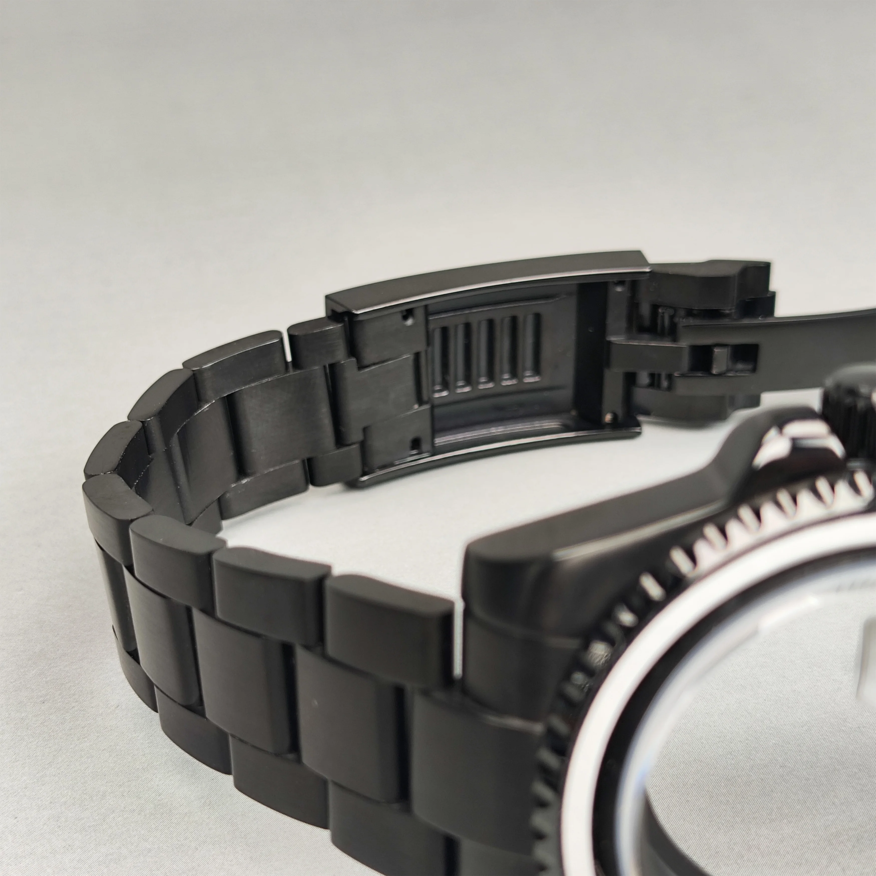 Корпус часов NH35 40 мм, черный ремешок, ширина сапфирового стекла, 120 кликов, водонепроницаемый корпус, подходит для NH34, NH35, NH36, механизм NH34, корпус часов