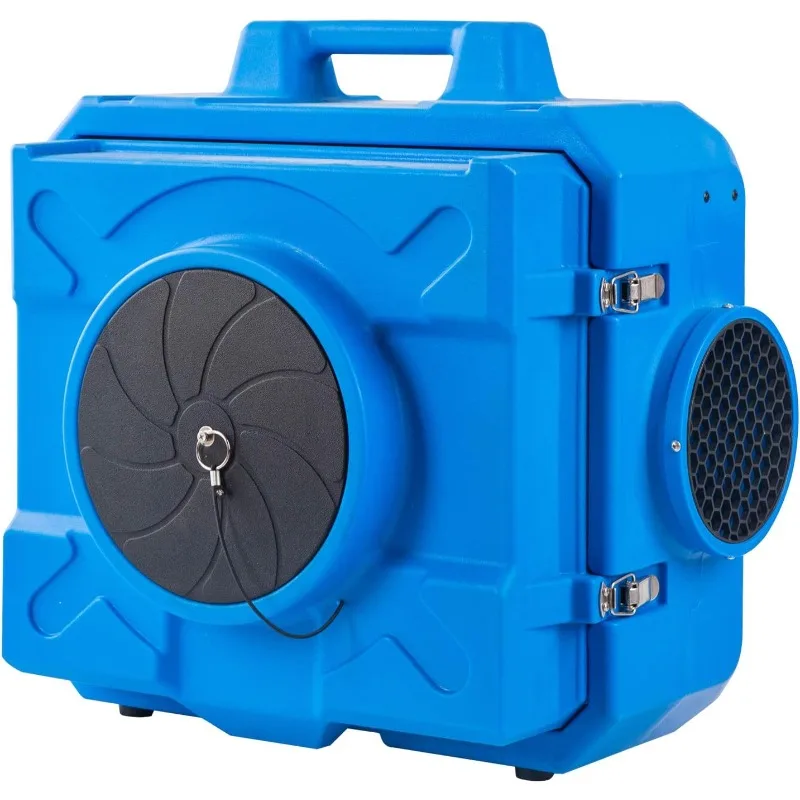 HEPA500 Purificador de aire comercial 500cfm Depurador de aire Hepa Máquina de aire negativo Roto-moldado (azul)