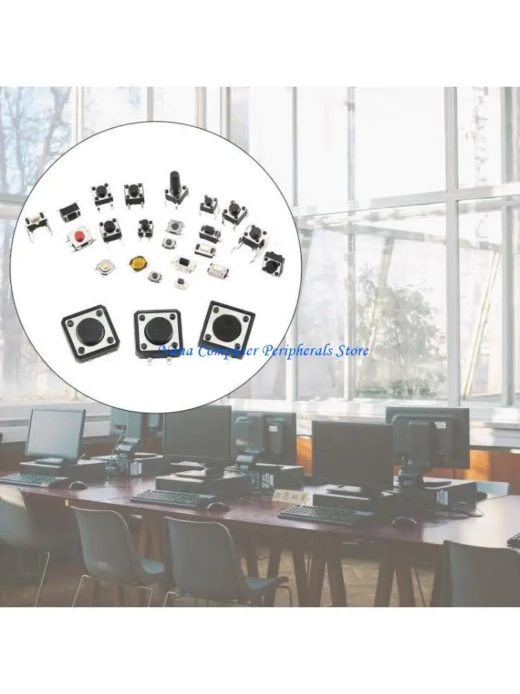 

F68C 25 значений тактильный кнопочный переключатель 125 шт. DIP 4-контактный/3-контактный/2-контактный микромгновенный в