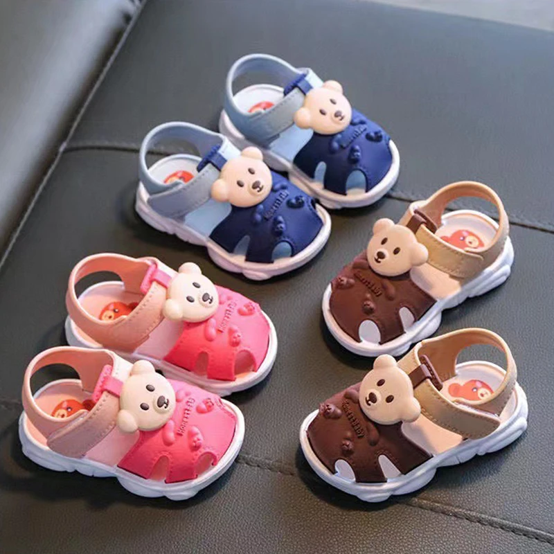 Children Sandals Kid Garden Shoes Summer Soft Bottom Anti Slip Slippers Breathable Toddler Shoe PVC Cartoon Beach Babies Slipper