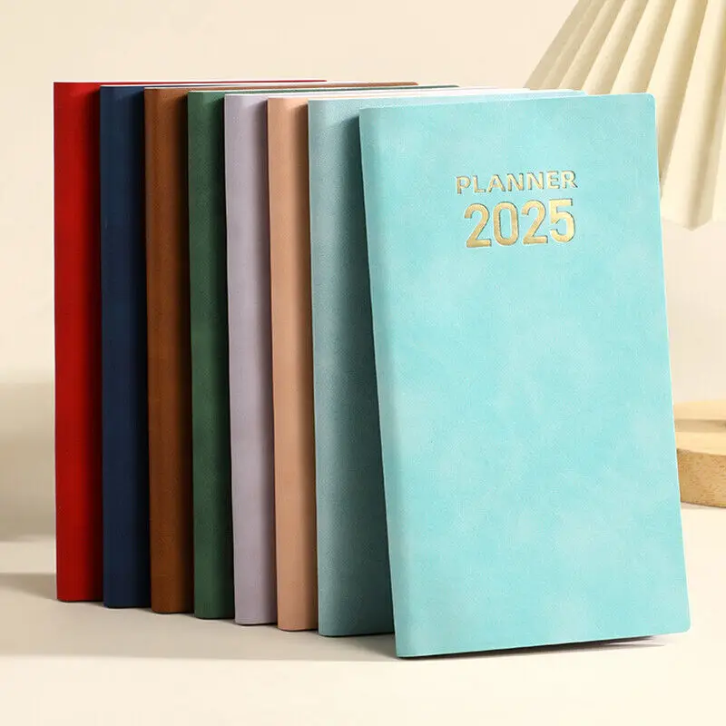 

2025 Weekly Pocket Planner Agenda Calendar Office Appointment Diary Notebooks Portable Pocket Notepad Memo Diary Planner New