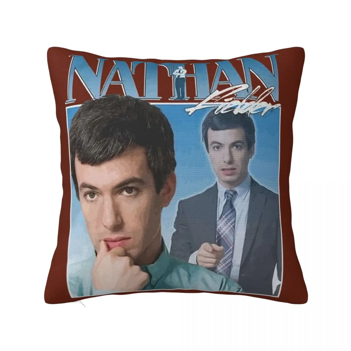 

Nathan Fielder 90s Vintage Throw Pillow Pillow Case Luxury Cushion Cover Christmas Pillow Covers