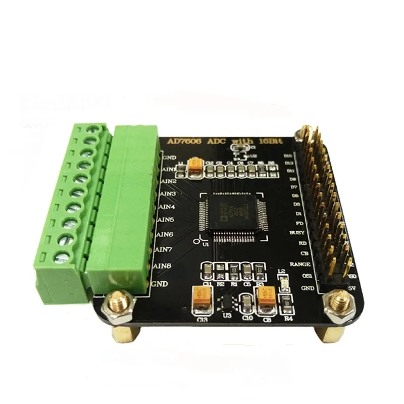 AD7606 Data Acquisition Module, 8-Channel Simultaneous Sampling, 16-Bit Multi-Channel ADC, 200 kHz Sampling Rate