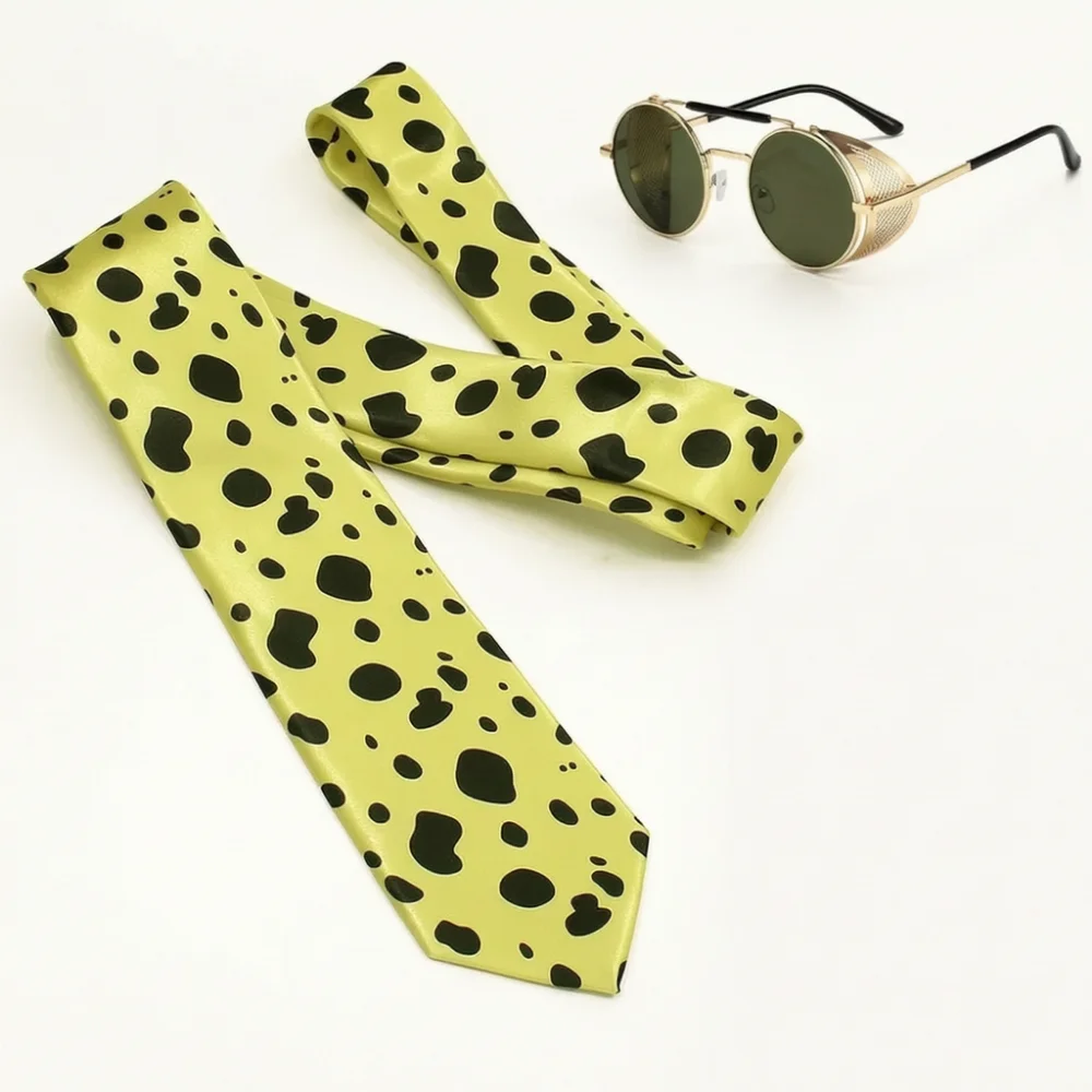 Anime Costume Necktie Set With Glasses For Kento Nanami Cosplay Halloween Unisex Male Prop Accessories