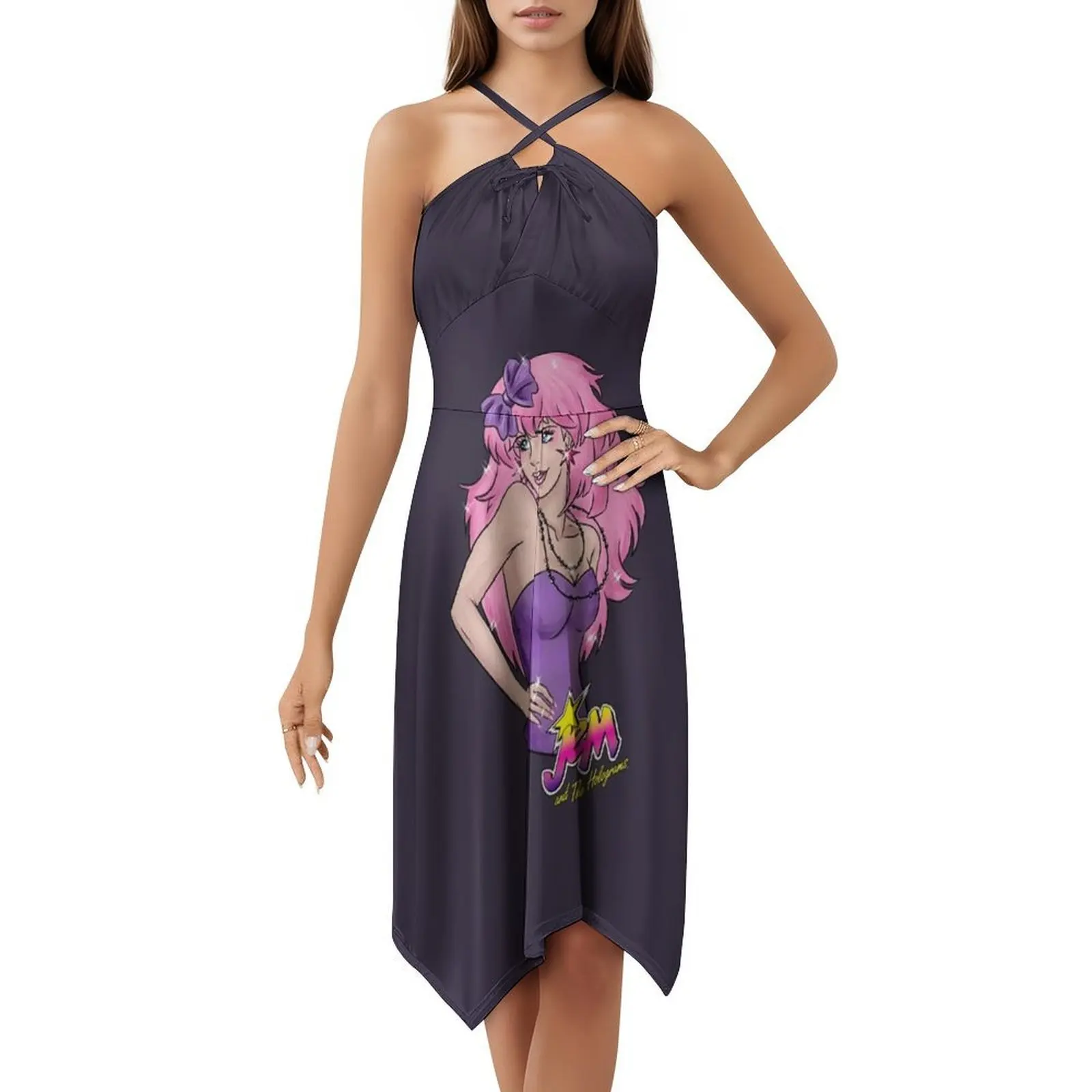 هدية عيد ميلاد جيم وهدية الهولوغرام لعشاق الموسيقى فستان مثير للإجازات للنساء وحفلات الشاطئ وأعياد الميلاد فستان قصير لعيد الميلاد #5