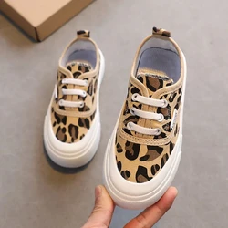 Mode Leinwand Leopard Turnschuhe für Kinder Mädchen Junge Flache Laufschuhe Sommer Plattform Faulenzer kinder Espadrille Schuhe