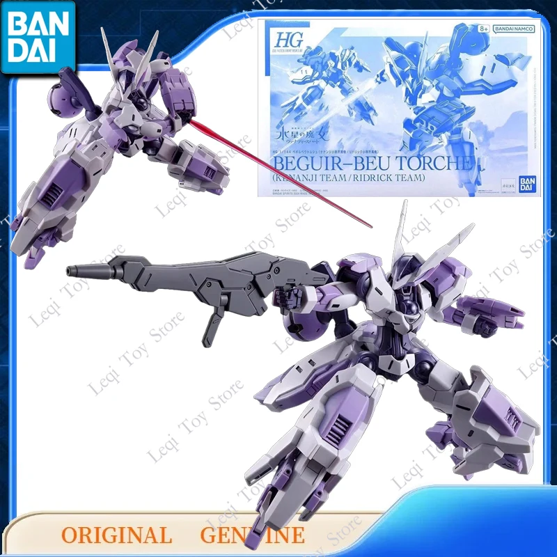 Bandai Original genuino HG GUNDAM BEGUIR-BEU TORCHE KENANJI equipo Anime figuras de acción juguetes niños regalo montaje modelo adornos
