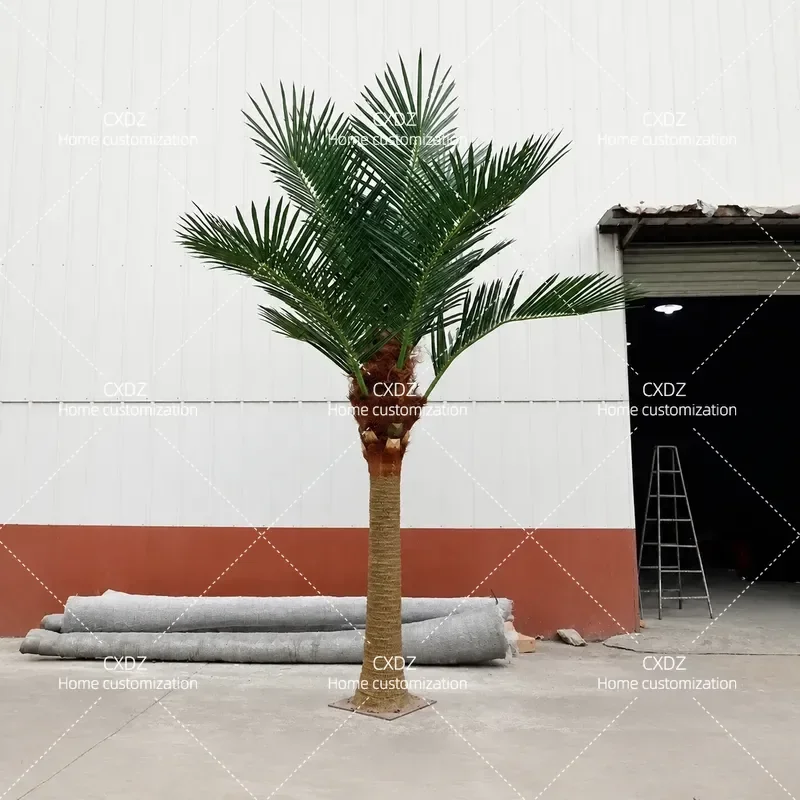 Large Simulated Coconut Tree Outdoor Square Water Park Landscape Decoration Fiberglass King Coconut
