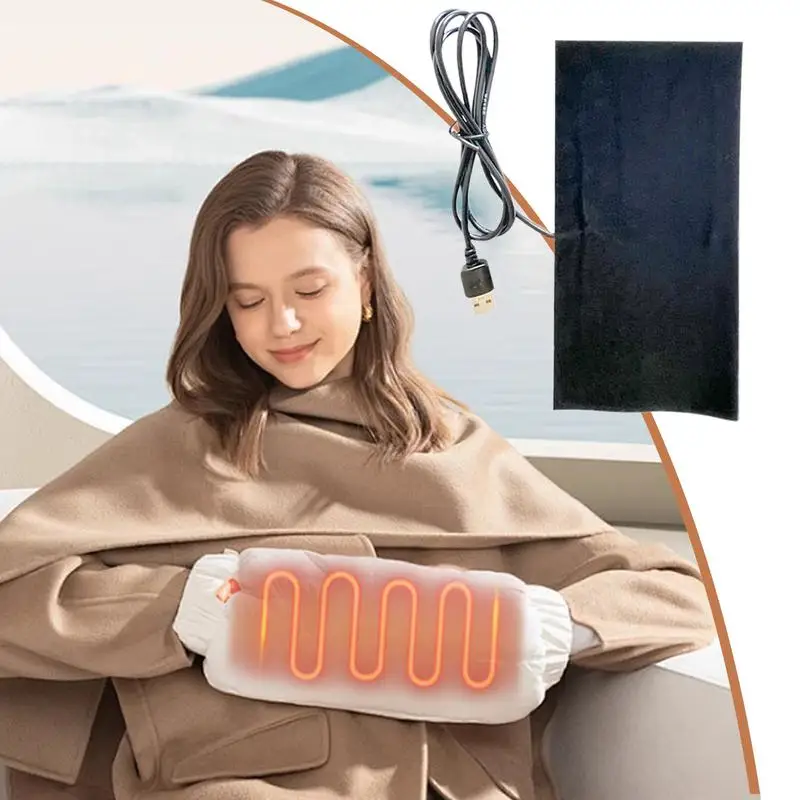 USB Heating Film Electric Heating Pad Baby bottles Insulation Heating Pads 45-50 degrees  Car Seat Warming Mat Accessories