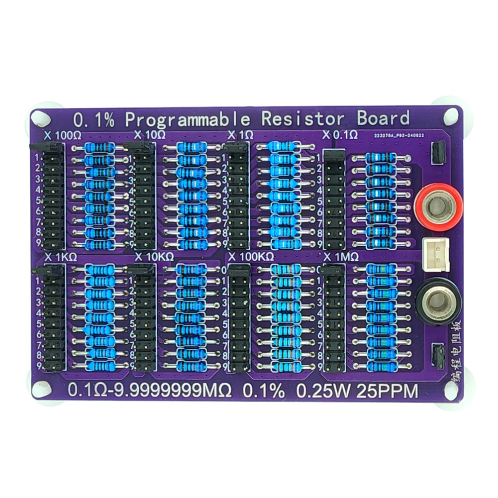 8 Segment Decimal Programmable Resistor Box 0.1 To 9999999 Ohm 0.1 Percent For Engineer Debugging And Insulation Teste
