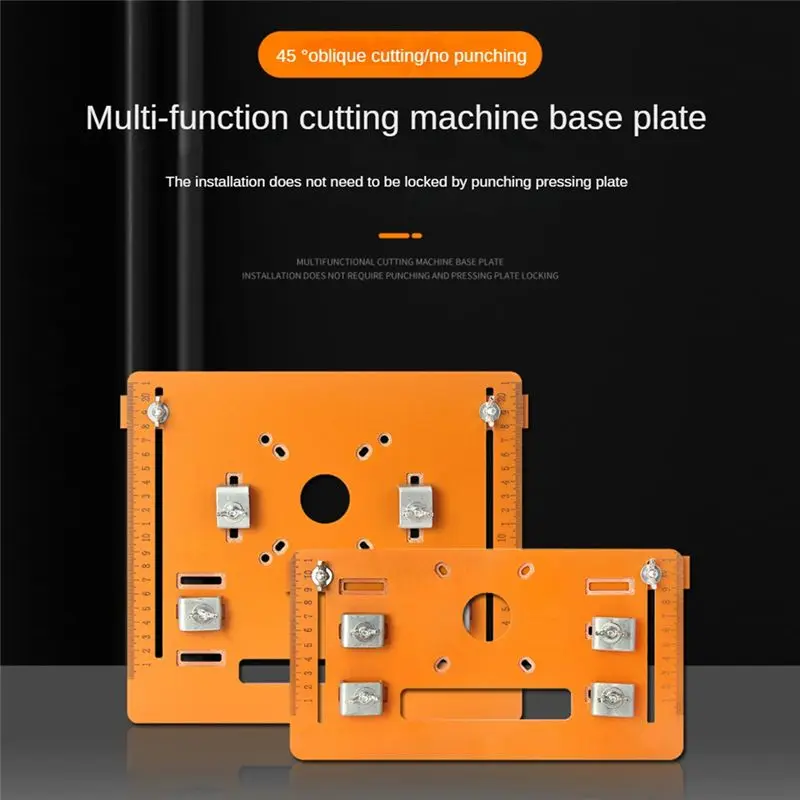 FAST-Circular Saw Guide Rail Bottom Plate Adjustable Cutting Machine Bakelite Guide Plate Saw Base Woodworking Easy Install A