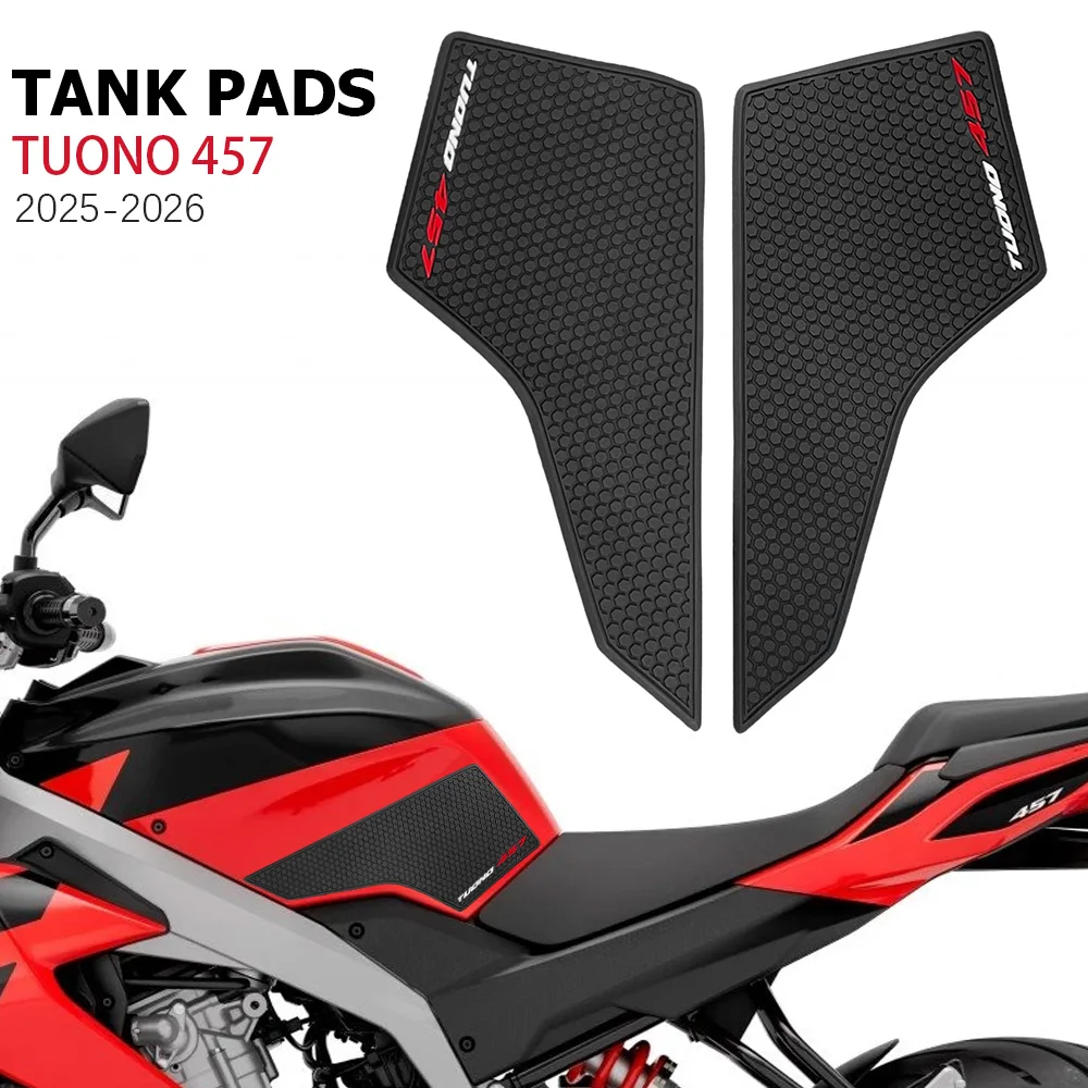 

For Aprilia Tuono 457 2025 2026 Motorcycle Knee Grip Protection Pads Pad Side Sticker Non-slip Rubber Side Tank Stickers
