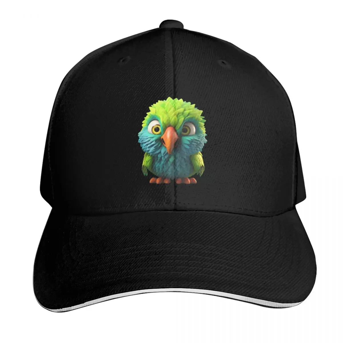 Angry Green Bird Inspired by Video Games Baseball Cap Men Women Casual Summer Sport Sun Cap