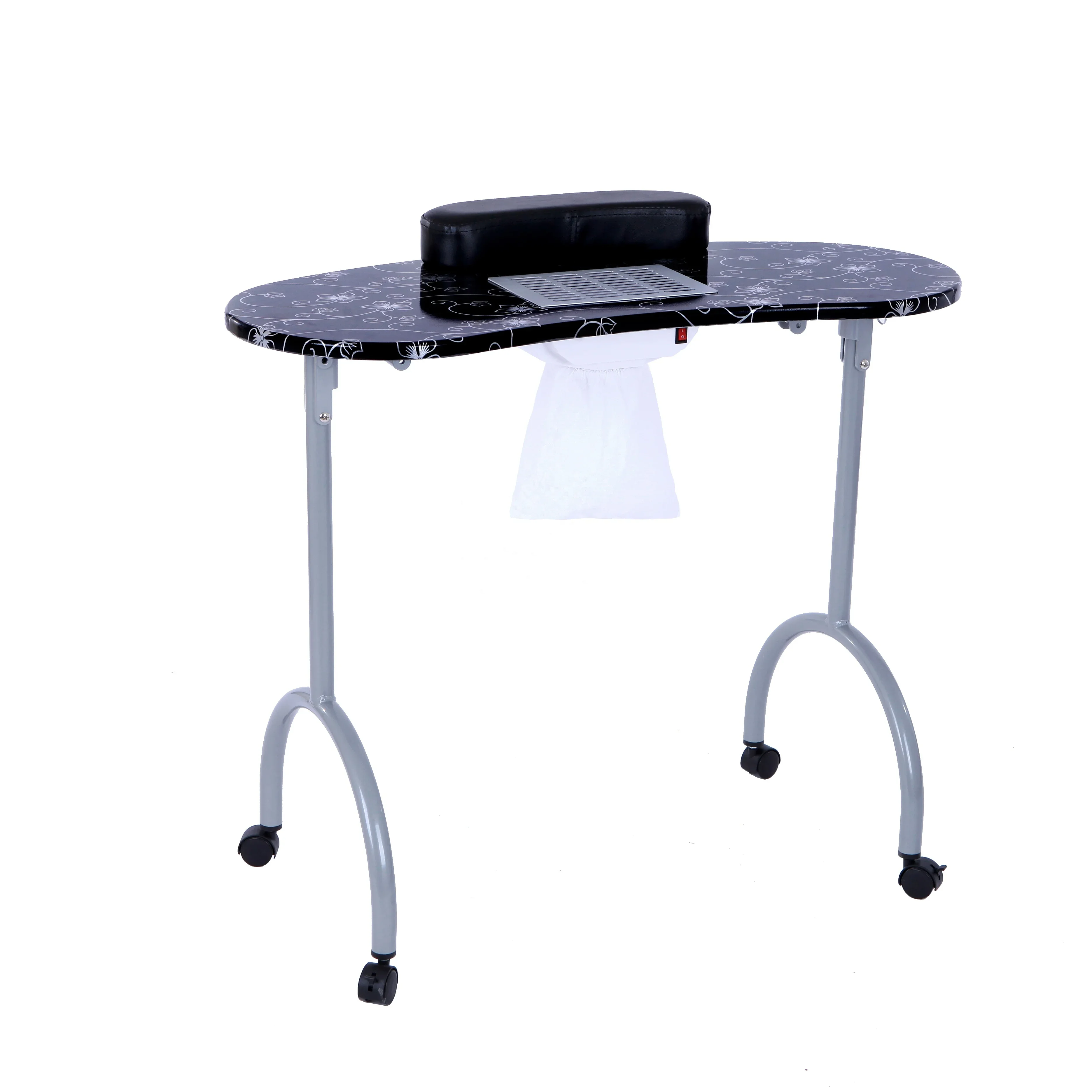 Portable Folding Station Desk Movable for Home Spa Beauty Salon Nail Salon Manicure Table