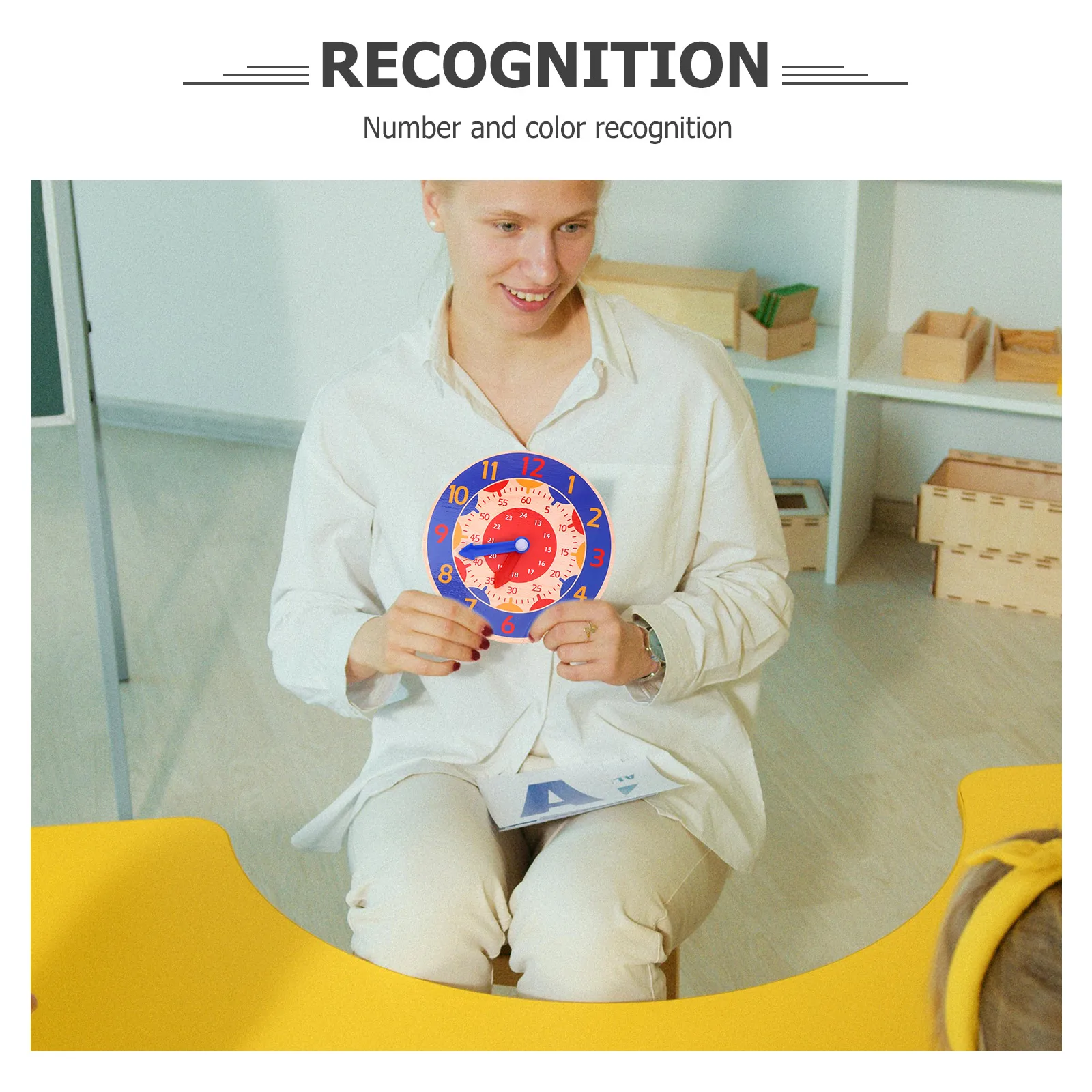 3 pièces cloche reconnaissance aides pédagogiques enfants horloge modèle jouet créatif numéro pratique en bois enfants petit