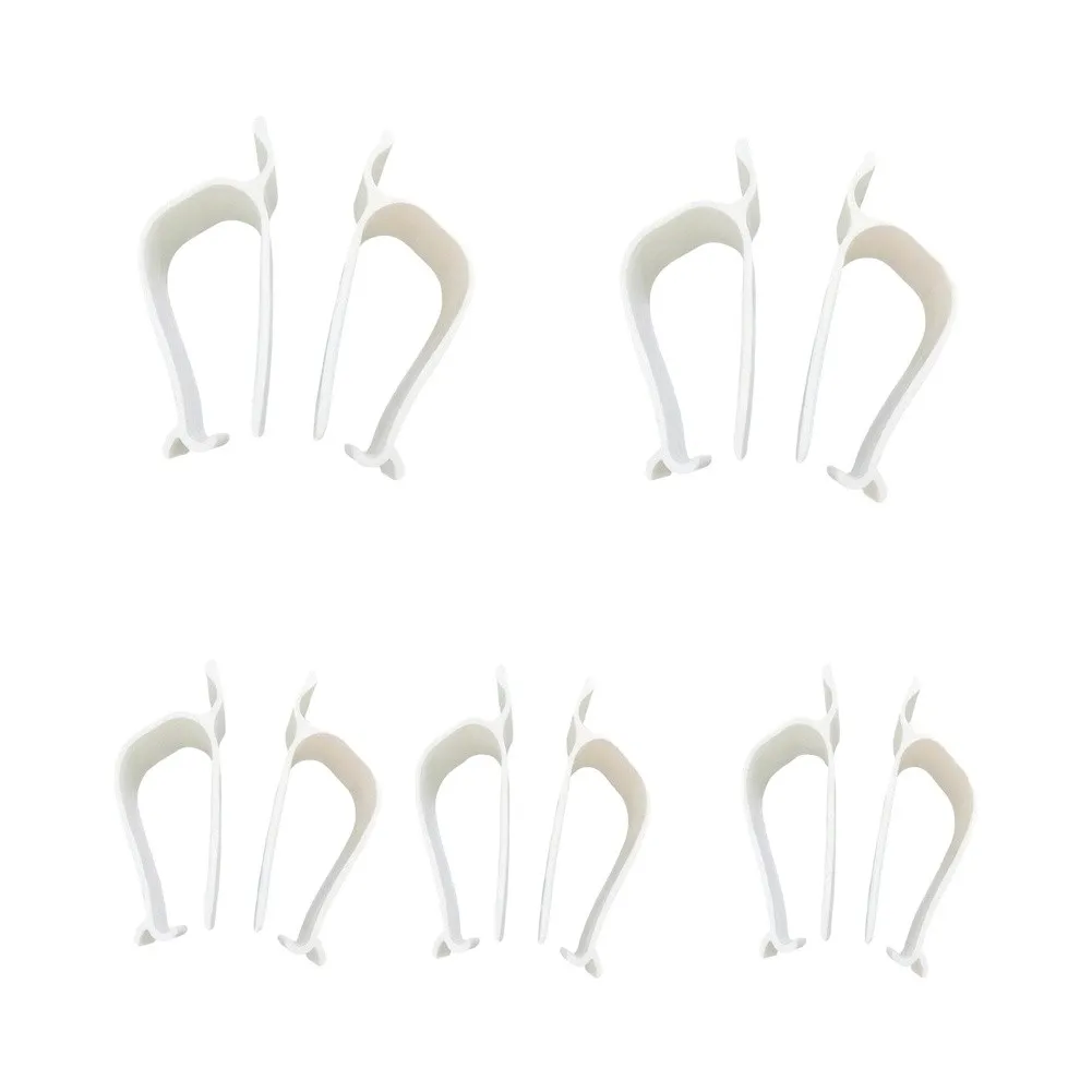Toilet Seat Stabilizers Anti-Slip Bumper Clips for Standard Toilet Seats No-Drill Installation Fixing Hardware