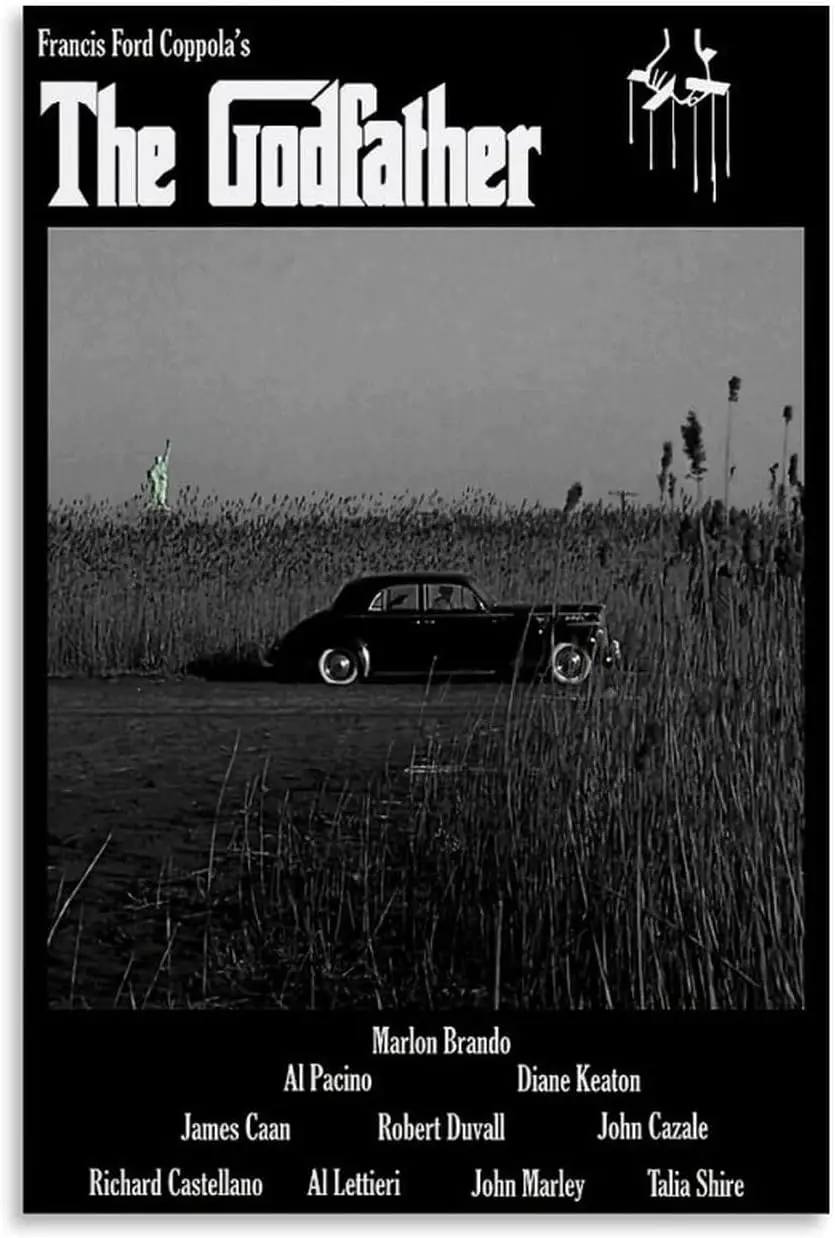 Shuei The Godfather Movie Poster for Bedroom Aesthetic Canvas Art Wall Decor 12x18inch(30x45cm), Unframe-style-1 sign