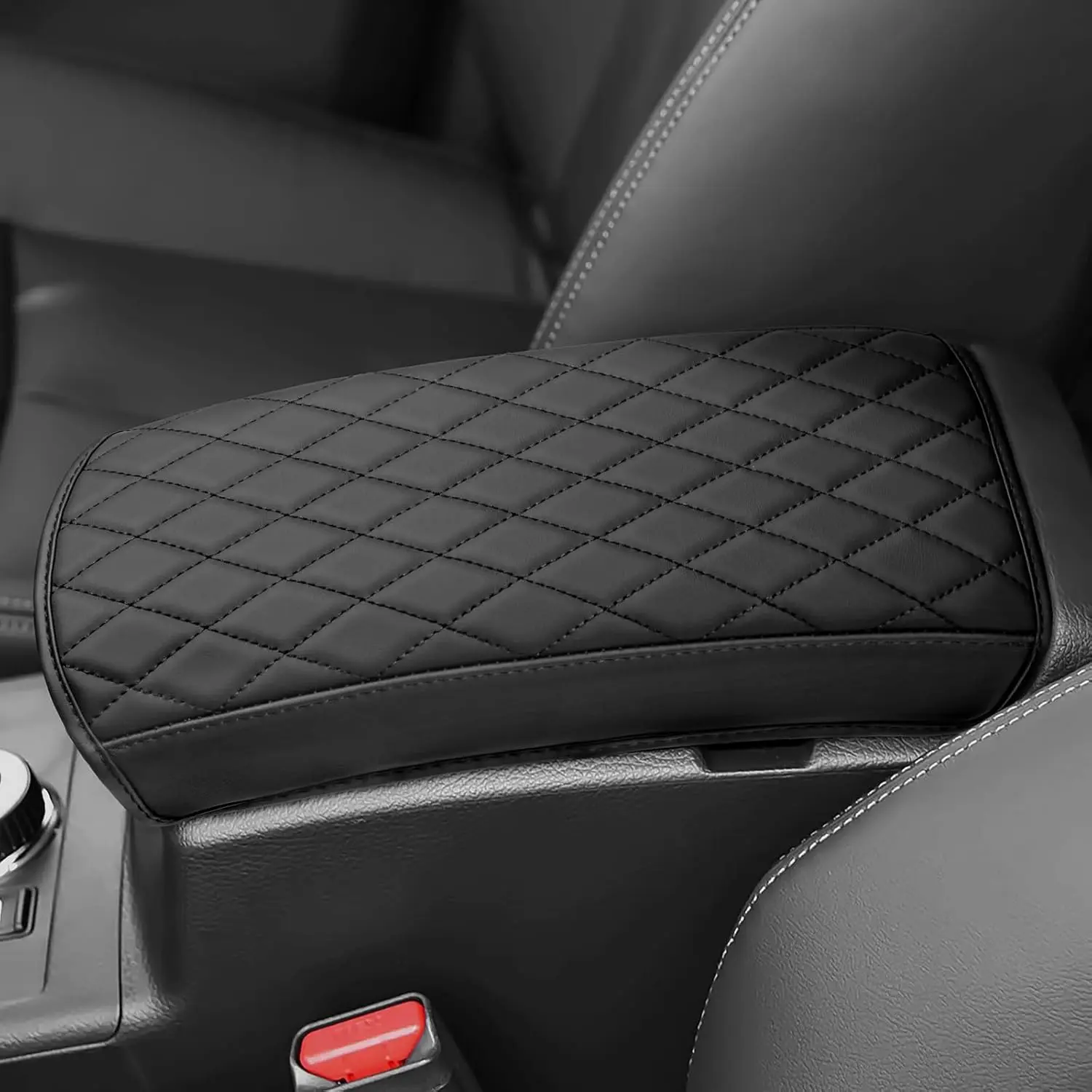 カーセンターコンソールカバー-日産ローグ2014-2020対応-アクセサリー-車用アームレストボックスパッド、コンソールアームレストボックス蓋プロテクター