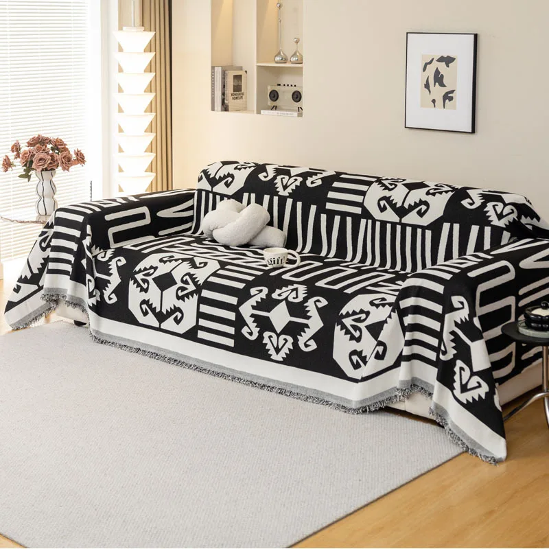 Chenille Sofa Cover Cloth Towel Sofa Blanket Cover Towel All-Inclusive Universal Sofa Cover Dust Four Seasons Universal