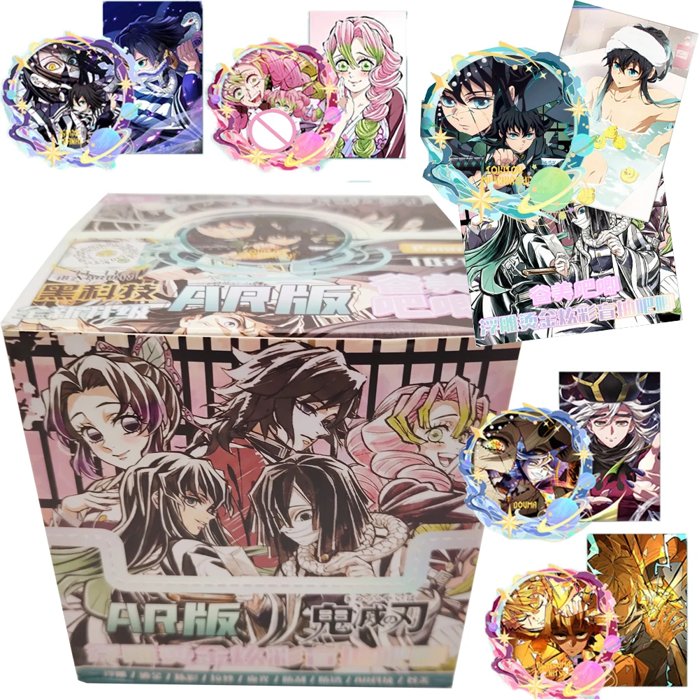 

Fantasy Adventure Japanese Anime Demon Slayer Badge Kamado Tanjiro Kamado Nezuko Characters Customize Laser Cards Festival Gifts