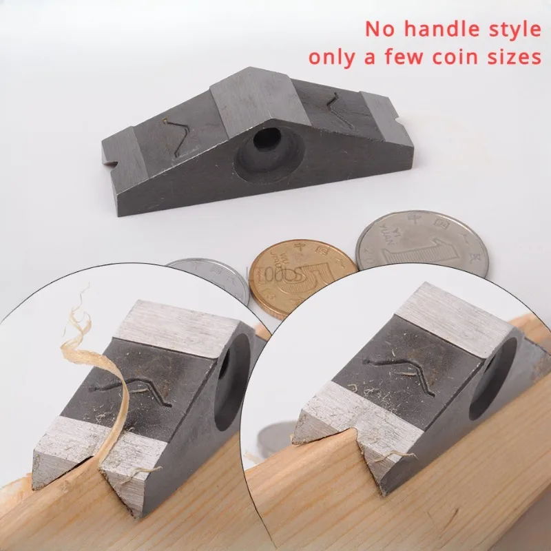 Small Japanese Trimming Chamferer Fillet Scraper Curved/straight Dual-purpose Small Trimming Planer Woodworking Chamfering Tool