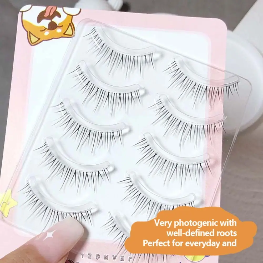 Wispy Curling Long Eyelashes Extension Transparent Terrier Women Makeup Tools Full Strip Eyelash Manga Lashes False Eyelashes