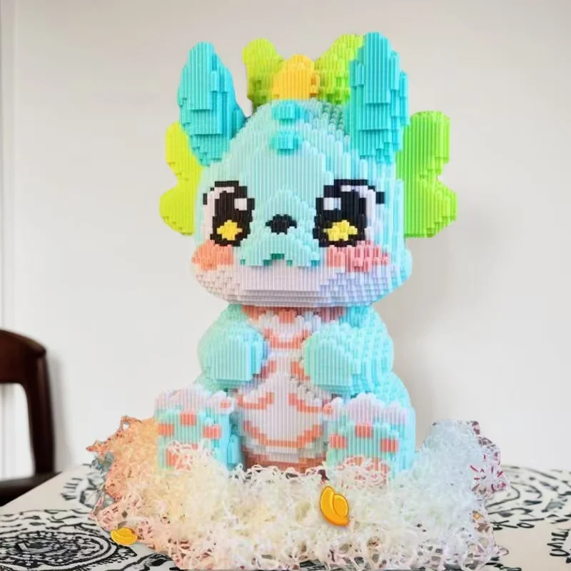 3512 قطعة من مكعبات بناء الأطفال التنين الأخضر، مناسبة للبالغين والشباب كهدايا عيد الميلاد وعيد الشكر وهدايا عيد الميلاد