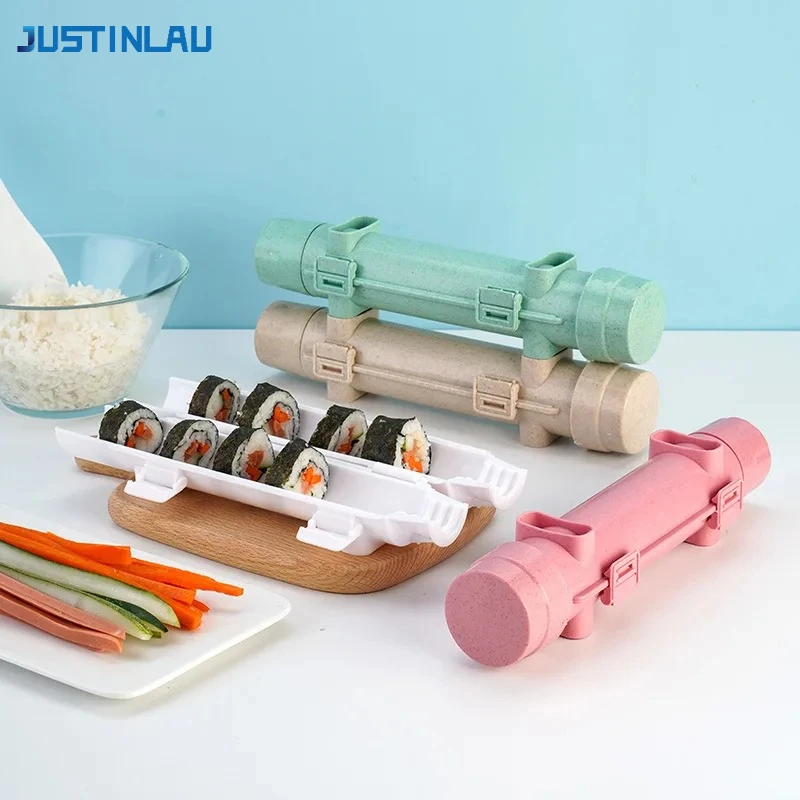 JUSTINLAU 1 stücke DIY Sushi Werkzeug Schnell Sushi Bazooka Japanischen Gerollt Reis Fleisch Form Küche Bento Zubehör Sushi, Der Maschine