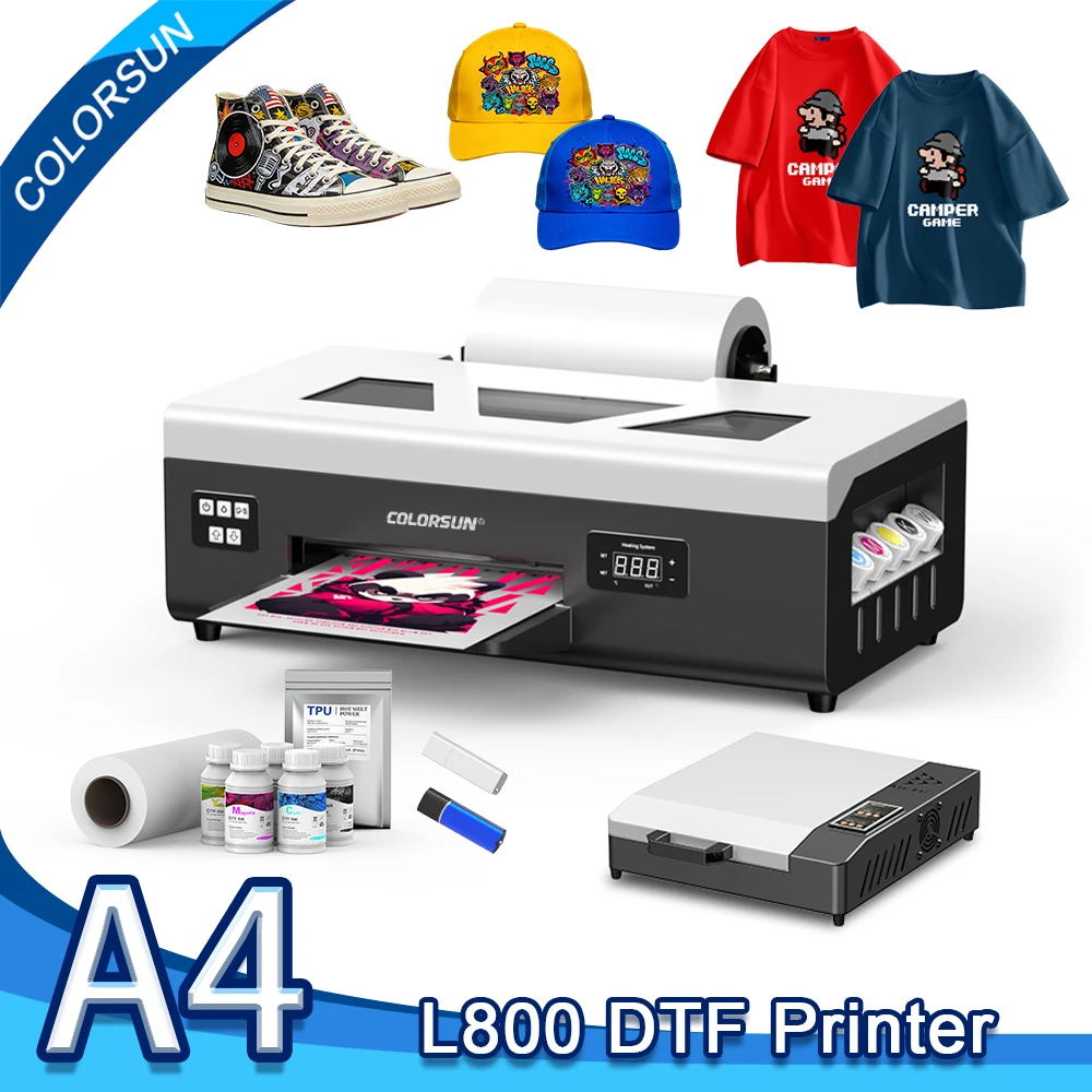 

Colorsun A4 DTF Printer For Epson L805 Impresora A4 DTF Printer A4 DTF t-Shirts Printing Machine For T-Shirt Hoodies