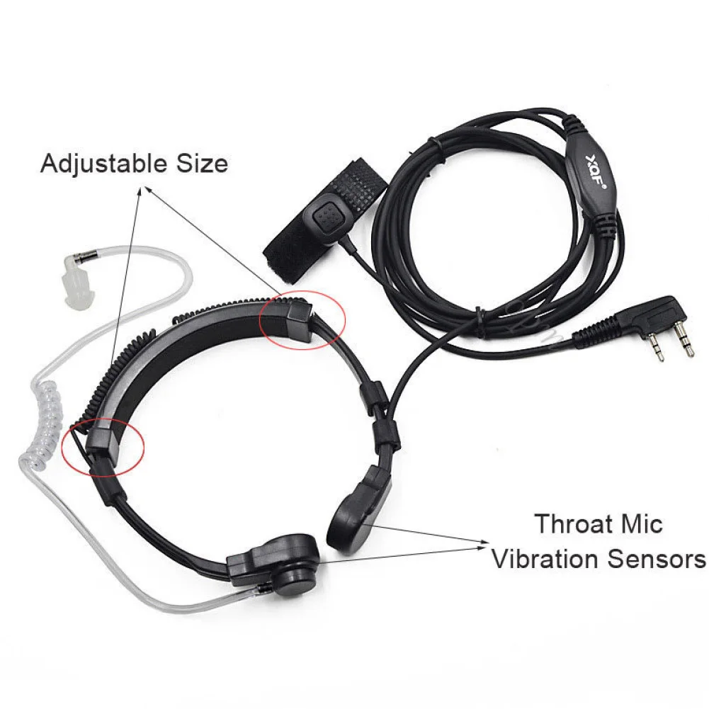 

Walkie Talkie Microphone Replacement Throat Mic Earpiece Headset For Baofeng UV5R 888S UV82 UV-B6 UV8D Walkie Talkie Accessories