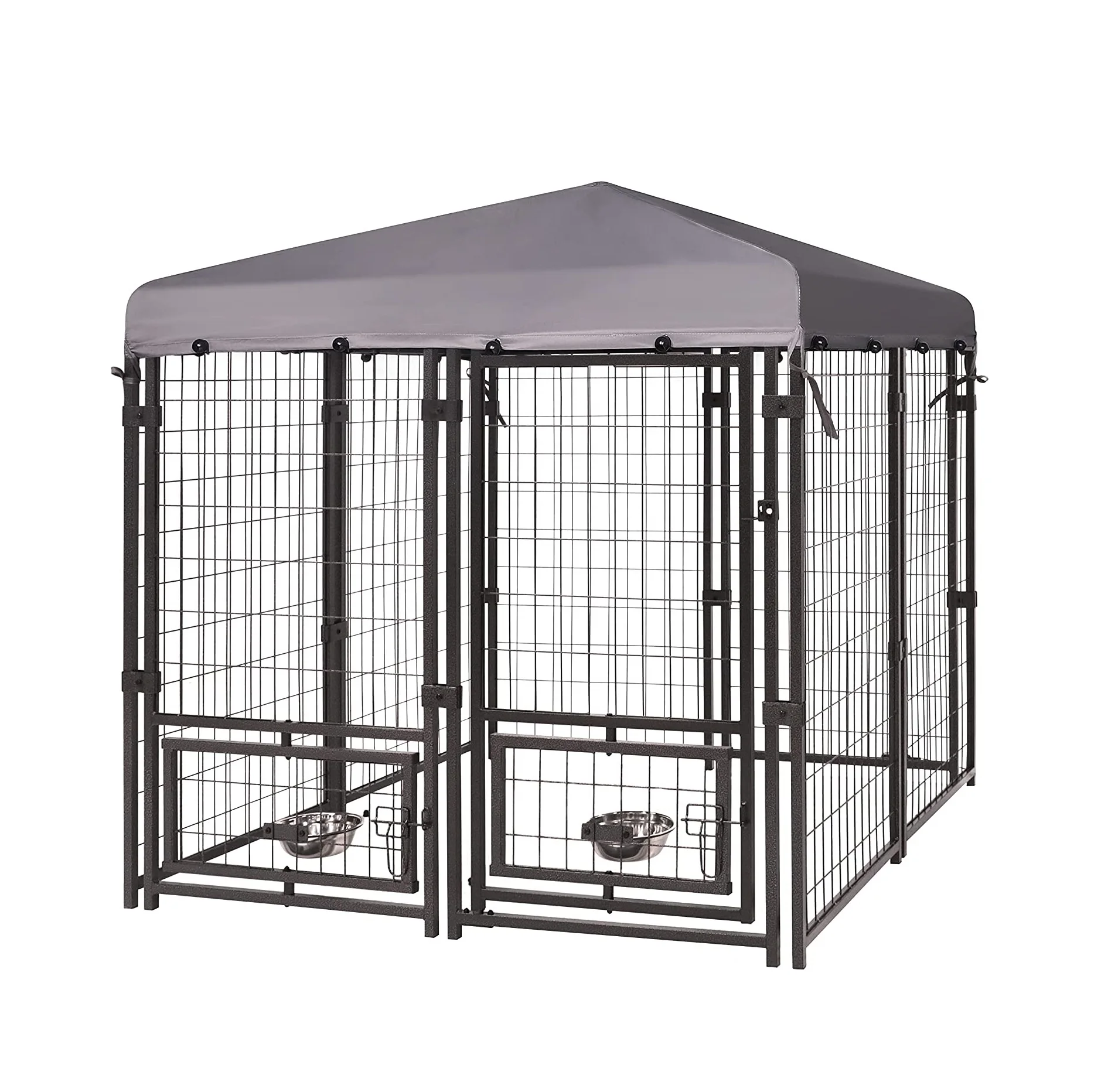 

Best Selling Outdoor Pet Cage with Roof Large Size Dog House and Feeder Pet Enclosure House Heavy Duty