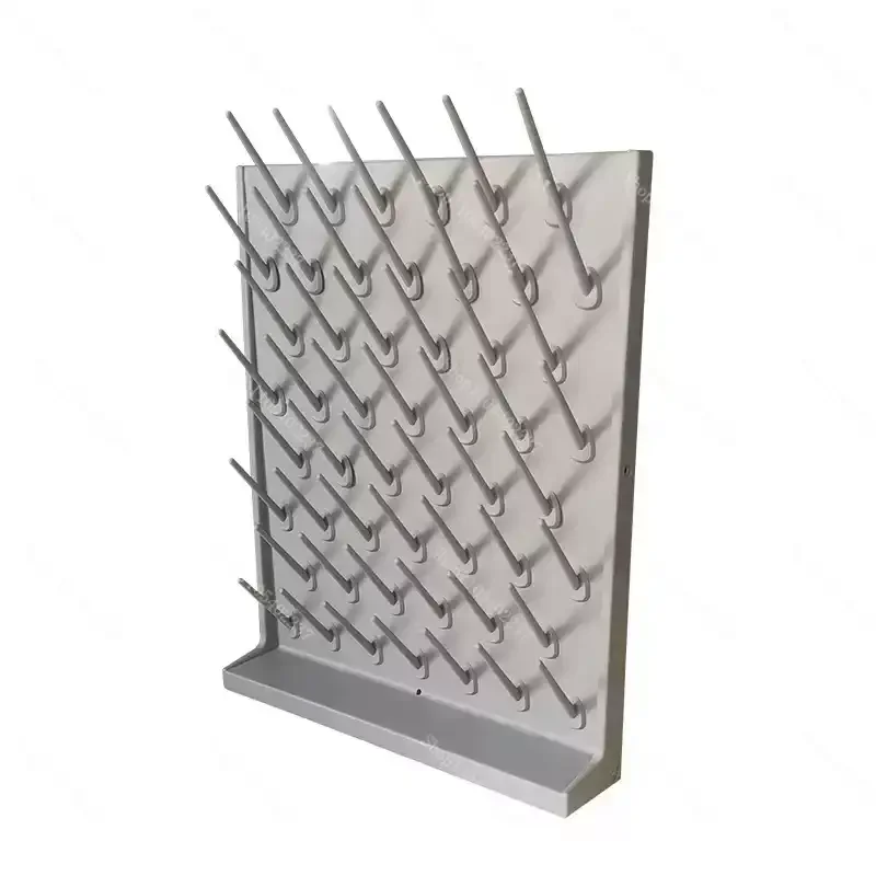 PP Laboratory Drip Rack Double Sided Adjustable Beaker Holder Drain Utensil Drying Rack High Density