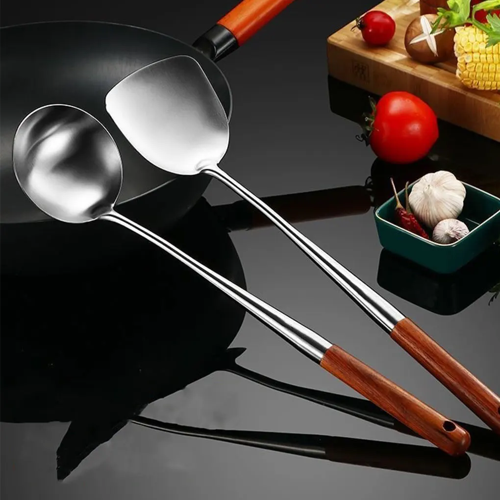 

4piece Convenient Storage Stainless Steel Cooking Utensils Kitchen Needs Multi-functional