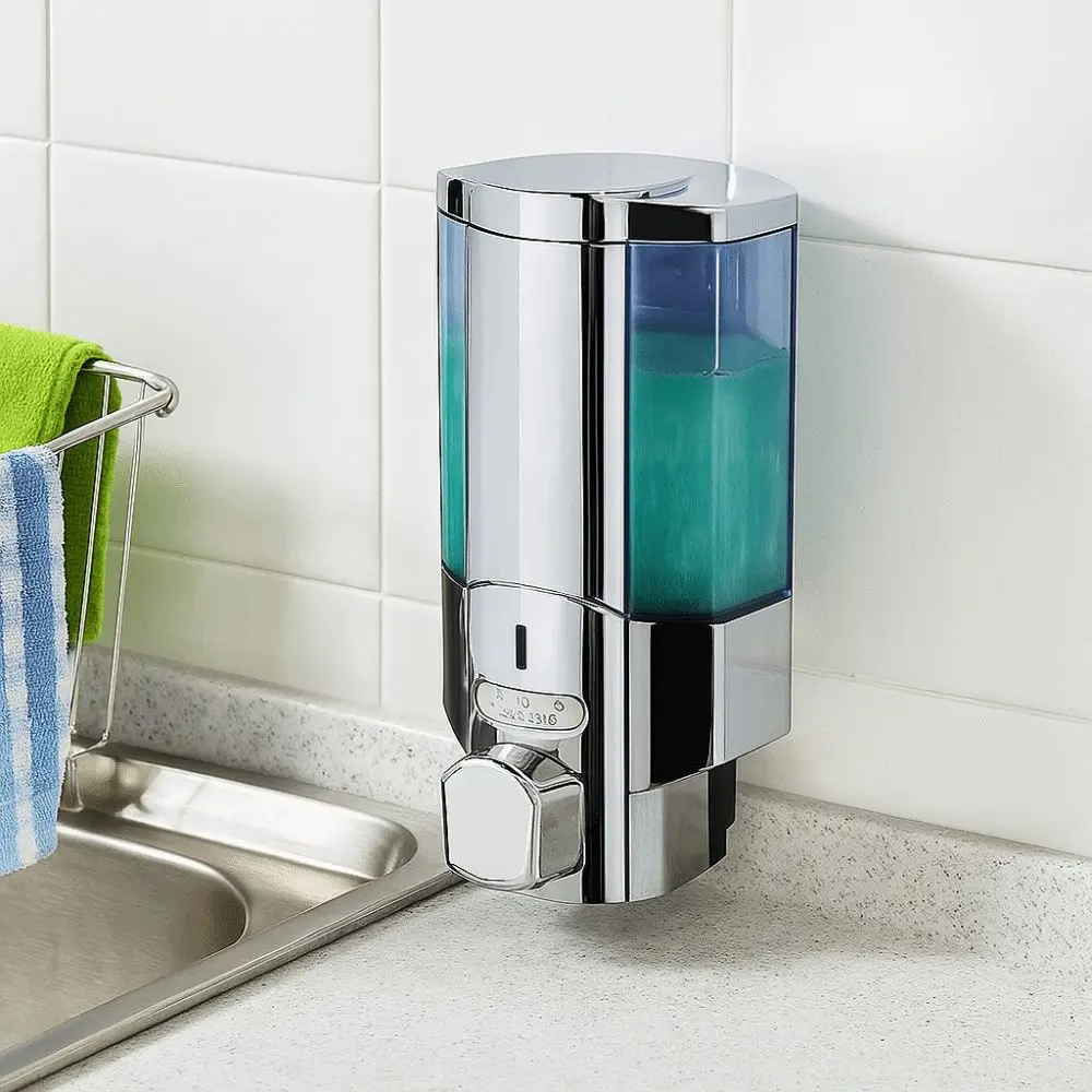 

Manual Press Wall Mounted Soap Dispenser Refillable Space Saving Lotion Soap Container 350ml Large Capacity