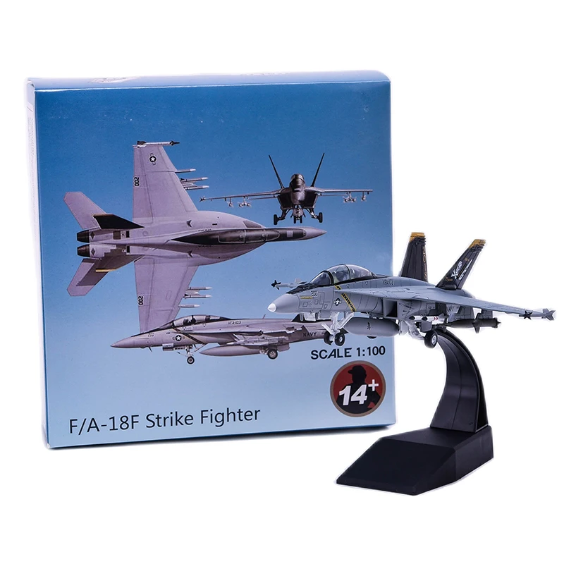 Woma Brand Fighter USA F/A-18F Super Hornet Airplane Model Alloy Diecast 1:100 Metal Planes Aircraft Plane Model Gift Collection