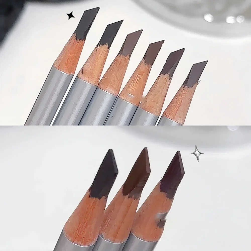 Lápiz de cejas Natural de estilo duro, duradero, resistente al agua, a prueba de sudor, potenciador de cejas salvajes, herramientas de maquillaje, cosméticos, 1 ud.