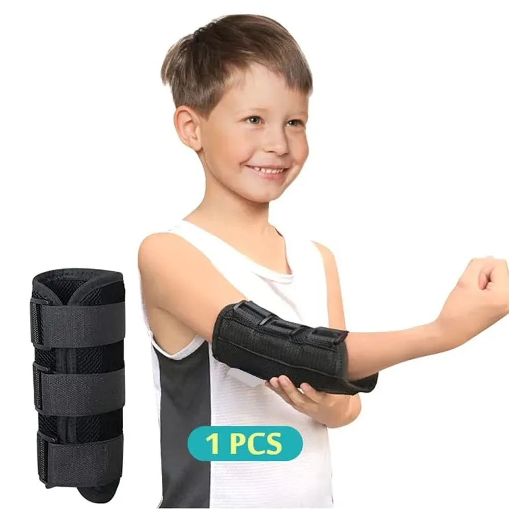 1 Uds férula de codo para síndrome de túnel cubital, soporte de nervio ulnar, inmovilizador de brazo pediátrico, soporte de codo infantil para tendinitis