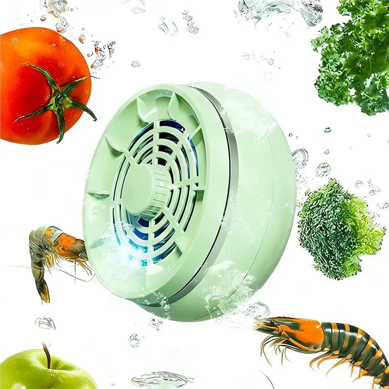 PTST Portable Fruit& Vegetable Washing Machine With 4 Modes, IPX7 Waterproof Food Purifier For Meat, Rice- Kitchen Gadget