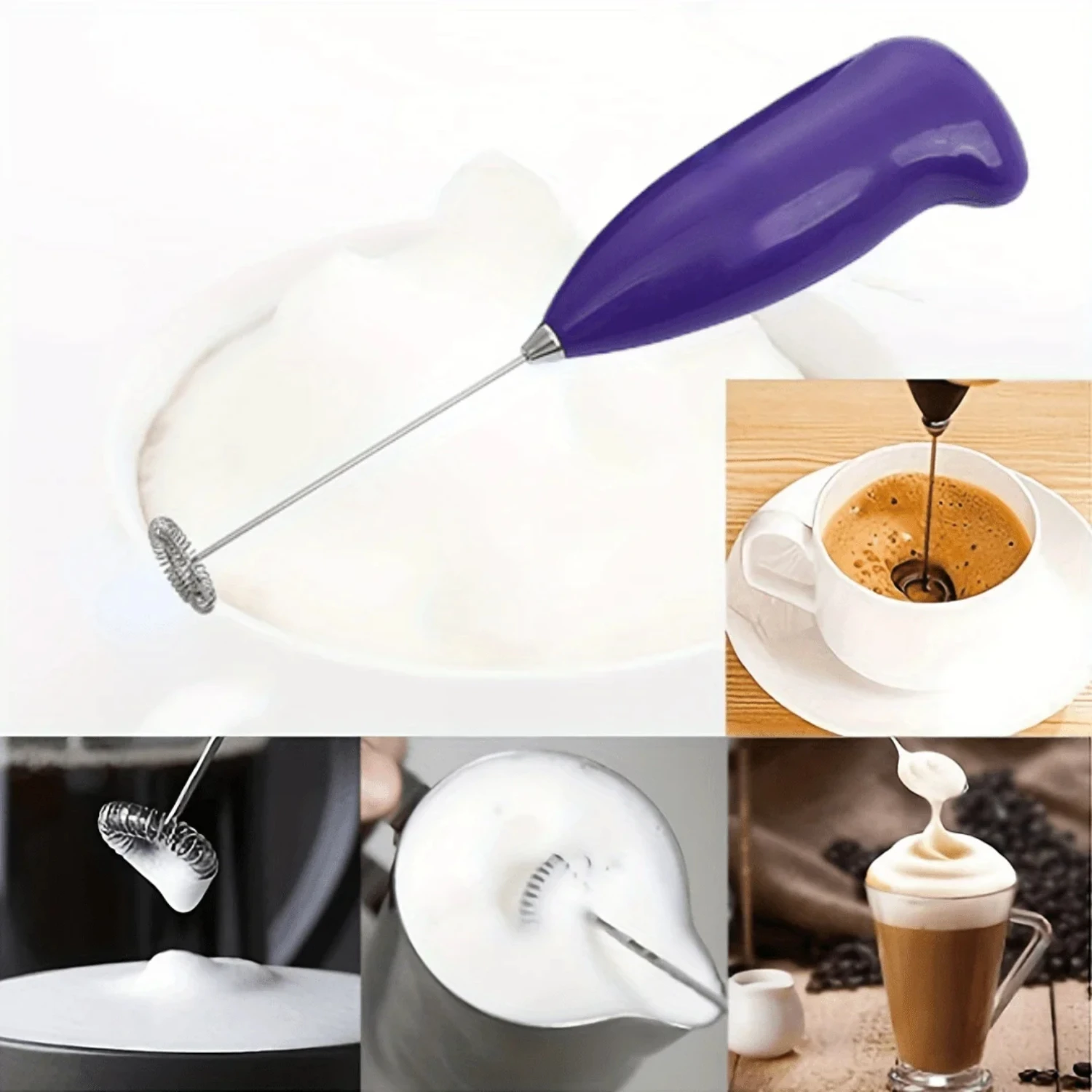 Neuer kompakter und leistungs starker Mini-Hand mixer zum mühelosen Aufschäumen von Milch-ideal für Cappuccino, Milch shakes und