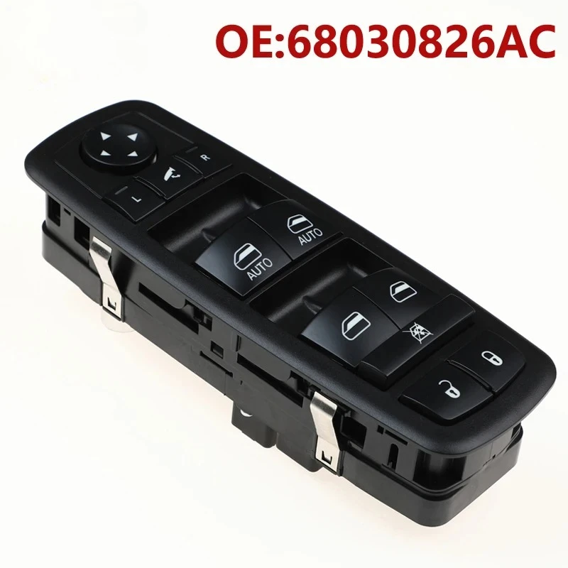 

For Jeep Grand Cherokee IV WK Car 68030826AC Window Lifter Switch Front Left with Folding Function 12V